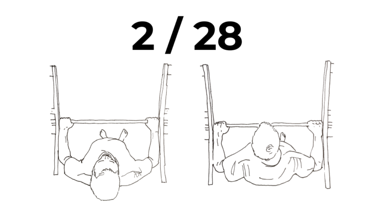 Seated pull chair half pull Level 2 of 28 in pull up progression for beginners